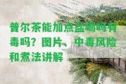 普爾茶能加點鹽喝嗎有毒嗎？圖片、中毒風險和煮法講解