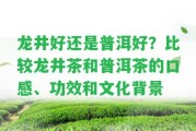 龍井好還是普洱好？比較龍井茶和普洱茶的口感、功效和文化背景