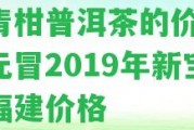 小青柑普洱茶的價格：潤元冒2019年新寶堂福建價格