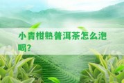 小青柑熟普洱茶怎么泡喝？