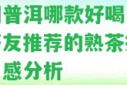 龍潤普洱哪款好喝一點？茶友推薦的熟茶排名及口感分析