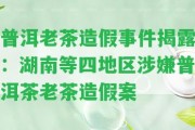 普洱老茶造假事件揭露：湖南等四地區(qū)涉嫌普洱茶老茶造假案