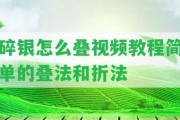 碎銀怎么疊視頻教程簡單的疊法和折法