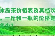 冰島茶價格表及其檔次，一斤和一瓶的價格是多少？