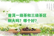 普洱一級茶和三級茶區(qū)別大嗎？哪個好？