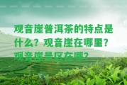 觀音崖普洱茶的特點(diǎn)是什么？觀音崖在哪里？觀音崖景區(qū)在哪？