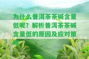 為什么普洱茶茶堿含量低呢？解析普洱茶茶堿含量低的起因及應(yīng)對策略