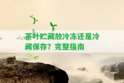 茶葉貯藏放冷凍還是冷藏保存？完整指南