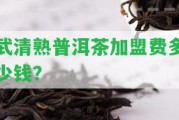 武清熟普洱茶加盟費多少錢？