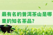 最有名的普洱茶山是哪里的知名茶品？