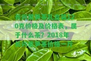 長興紫筍茶禮盒裝120克價格及價格表，屬于什么茶？2018年長興紫筍茶價格一斤