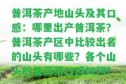 普洱茶產(chǎn)地山頭及其口感：哪里出產(chǎn)普洱茶？普洱茶產(chǎn)區(qū)中比較出名的山頭有哪些？各個(gè)山頭的普洱茶口感怎樣？