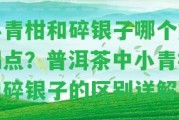 小青柑和碎銀子哪個好喝點？普洱茶中小青柑和碎銀子的區(qū)別詳解