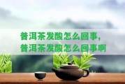 普洱茶發(fā)酸怎么回事,普洱茶發(fā)酸怎么回事啊