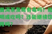 普洱茶發(fā)霉有毒嗎？能喝或吃嗎？還能繼續(xù)飲用嗎？