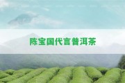 陳寶國代言普洱茶