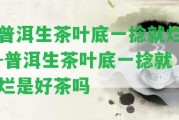 普洱生茶葉底一捻就爛-普洱生茶葉底一捻就爛是好茶嗎