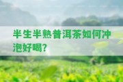 半生半熟普洱茶怎樣沖泡好喝？