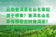 云南普洱茶名山名寨起源于哪里？普洱名山名寨有哪些古樹普洱茶？行情分析及分布圖。