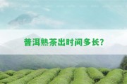 普洱熟茶出時間多長？