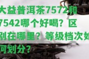 大益普洱茶7572和7542哪個好喝？區(qū)別在哪里？等級檔次怎樣劃分？