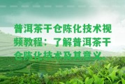 普洱茶干倉(cāng)陳化技術(shù)視頻教程：熟悉普洱茶干倉(cāng)陳化技術(shù)及其意義。