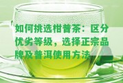 怎樣挑選柑普茶：區(qū)分優(yōu)劣等級(jí)，選擇正宗品牌及普洱采用方法