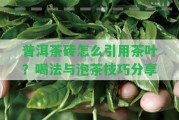 普洱茶磚怎么引用茶葉？喝法與泡茶技巧分享