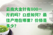 云南大金針有800一斤的嗎？口感怎樣？最佳產(chǎn)地在哪里？?jī)r(jià)格是多少？