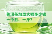 普洱茶加盟大概多少錢一個月、一斤？