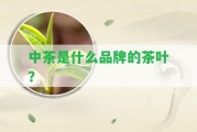 中茶是什么品牌的茶葉？