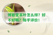 博巖堂茶葉怎么樣？好不好喝？知乎評價！