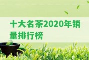 十大名茶2020年銷量排行榜