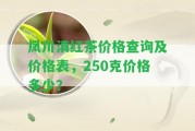 鳳川滇紅茶價格查詢及價格表，250克價格多少？