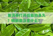 普洱茶打開后能放多久？喝前需留意什么？