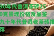 90年代普洱茶磚250克景埋價格及品鑒-九十年代普洱老茶磚推薦