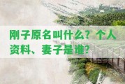 剛子原名叫什么？個(gè)人資料、妻子是誰(shuí)？