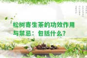 松樹寄生茶的功效作用與禁忌：包含什么？