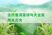 古代普洱茶詩(shī)句大全及相關(guān)古文