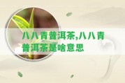 八八青普洱茶,八八青普洱茶是啥意思