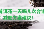 普洱茶一天喝幾次合適？減肥方案建議！