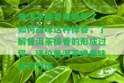 普洱茶樟香難喝死了，怎樣品味這類樟香，熟悉普洱茶樟香的形成過(guò)程，評(píng)價(jià)普洱茶樟香味道的好壞。