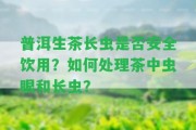 普洱生茶長蟲是不是安全飲用？怎樣解決茶中蟲眼和長蟲？