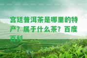 宮廷普洱茶是哪里的特產(chǎn)？屬于什么茶？百度百科