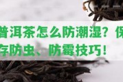 普洱茶怎么防潮濕？保存防蟲、防霉技巧！