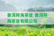 普洱邦海茶業(yè) 普洱邦海茶業(yè)有限公司