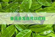 普洱茶發(fā)白可以吃嗎