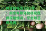 種牙價(jià)格表2023年：南京每顆牙價(jià)格及醫(yī)保報(bào)銷情況，牙齒矯正費(fèi)用表