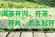 普洱茶開溝、開茶、開口、開片，怎么起開？