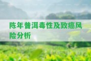 陳年普洱毒性及致癌風(fēng)險分析